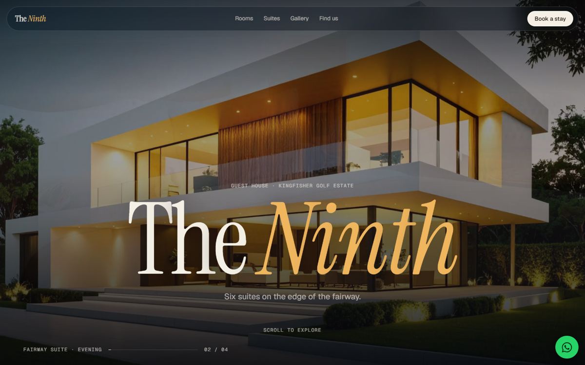 The Ninth guest house 3D website demo